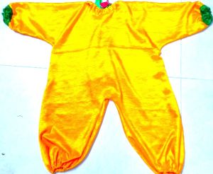 Kids Costumes to Hire - Yellow Onesie with green cuffs - CHILD
